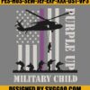 Purple Up Military Child Army Helicopter Embroidery Design, Military Soldier Embroidery File 2 Purple Up Military Child Army Helicopter Embroidery Design, Military Soldier Embroidery File