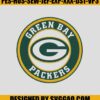 Green Bay Packers Embroidery, Nfl Embroidery Design