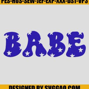 American Babe Embroidery Machine File, 4th of July Embroidery Design