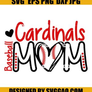 Caridinals Mom Svg, Baseball Mom Svg, Baseball Mom Svg, Mother Day Svg