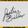 Justin Bieber Bundle Embroidery Digitizing Justin Bieber Embroidery Design