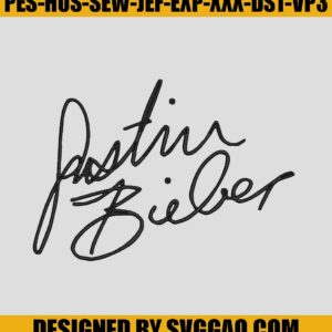 Justin Bieber Bundle Embroidery Digitizing, Justin Bieber Embroidery Design