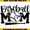 Baseball Mom Svg Mom Svg Sport Baseball Svg Love Mom Svg