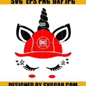 Unicorn Face Svg, Firefighter Svg, Fire Department Dept Svg