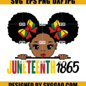 Juneteenth Svg, Black Girl Quotes Svg, Afro Puff Svg