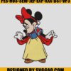 Minnie Mouse Snow White Embroidery Digitizing, Disney Embroidery File 2 Minnie Mouse Snow White Embroidery Digitizing Disney Embroidery File