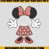 Minnie Dotted Bows Embroidery Digitizing, Disney Embroidery File 2 Minnie Dotted Bows Embroidery Digitizing Disney Embroidery File
