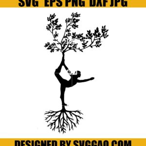Yoga Tree Svg, Yoga Tree Vector, Yoga Svg