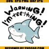 Warning Im Teething SVG Onesie SVG Baby Shark Funny Sayings Boy baby SVG