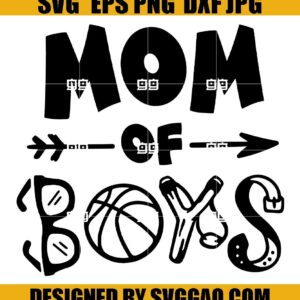 Mom of Boys SVG, Mom SVG, Mom life SVG