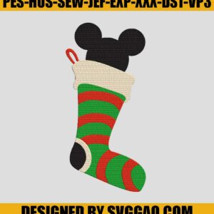 Sock Efl Embroidery Machine, Sock With Mickey Embroidery File