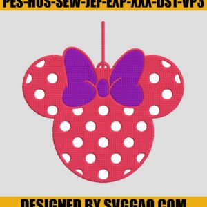 Mickey Mouse With Christmas Lights Embroidery File, Disney Embroidery Design