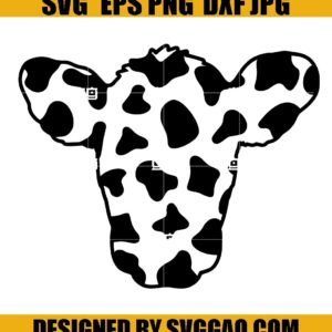 Cow Head Svg, Cow Print Svg, Cow Spots Pattern Svg, Animal Print Pattern Svg, Farmhouse Svg