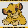 Simba Cute Embroidery File Disney Lion King Embroidery Machine