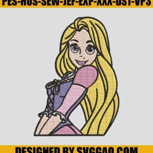 Rapunzel Embroidery Design, Disney Embroidery Machine File