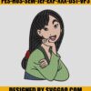 Mulan Embroidery Design Disney Mulan Embroidery Machine File