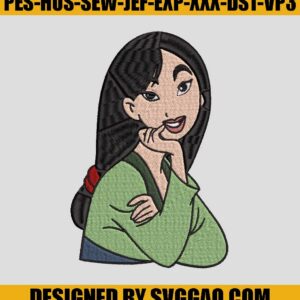 Mulan Embroidery Design, Disney Mulan Embroidery Machine File