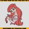 Little Mermaid Embroidery Machine, Ariel Embroidery File 2 Little Mermaid Embroidery Machine Ariel Embroidery File