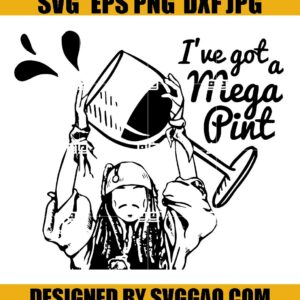 Ive Got a Mega Pint Svg, Johnny Depp Trial Svg, Justice for Johnny Svg