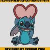 Stitch Heart Love Embroidery Design, Stitch Cartoon Embroidery File 1 Stitch Heart Love Embroidery Design Stitch Cartoon Embroidery File