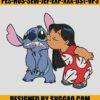Stitch And Lilo Embroidery Design, Lilo Kiss Stitch Embroidery File 2 Stitch And Lilo Embroidery Design Lilo Kiss Stitch Embroidery File
