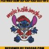 Mele Kalikimaka Stitch Embroidery Design Stitch Santa Xmas Embroidery File