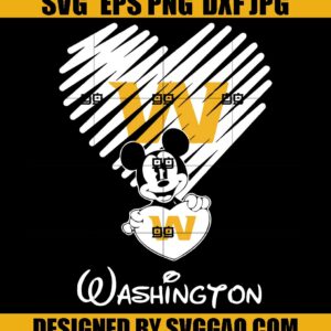 Washington Football Team Svg, Mickey Mouse Svg, Nfl Svg