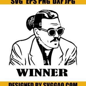Johnny Depp Winner Svg, Johnny Depp Beat Svg