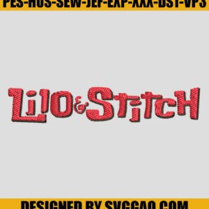 Lilo And Stitch Embroidery Design, Logo Embroidery Machine File