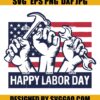 Labor Day Celebration Flag SVG Happy Labor Day SVG