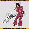Selena Quintanilla Embroidery Design- Music Embroidery Machine File