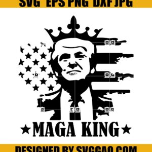 Maga King SVG, Maga Ultra SVG, Donald Trump SVG, Republican Comeback SVG