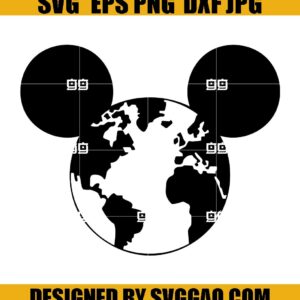 Earth SVG, Cartoon SVG, Kids SVG, Mickey SVG