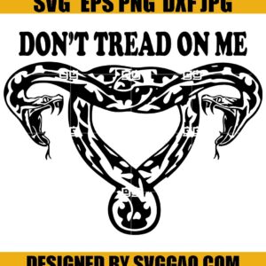 Don't Tread On Me SVG, Uterus SVG