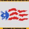 Puerto Rican Coqui Flag Embroidery- USA Flag Embroidery Machine File