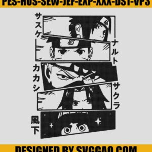 Anime Embroidery Design, Manga Embroidery Machine File