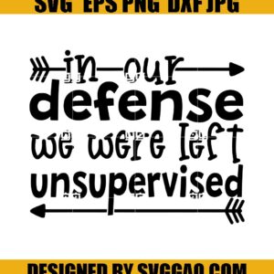 In Our Defense We Were Left Unsupervised SVG