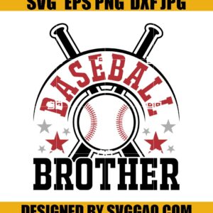Baseball Brother SVG, Im Just Here For The Snacks SVG, Funny Baseball Brother SVG