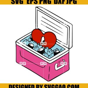 Bad Bunny SVG- Corazon Rojo SVG-Red Heart SVG- El Conejo Malo SVG