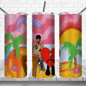 Bad Bunny Un Verano Sin Ti Tumbler Wrap Design PNG File Digital Download