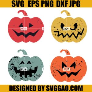 Pumpkin Halloween Bundle SVG, Witch Pumpkin SVG