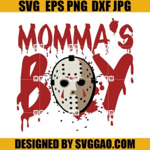 Mommas Boy SVG, Jason Voorhees SVG, Halloween Mom SVG