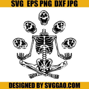 Halloween Skull Juggling SVG, Skeleton Halloween SVG