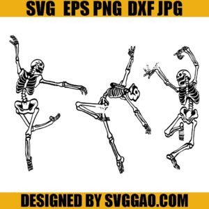 Halloween Skeleton SVG, Dancing Skeletons SVG, Skeleton Hand SVG
