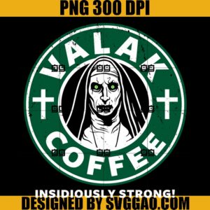 Valak Coffee PNG, Insidiously Strong PNG, Horror Coffee Latte PNG