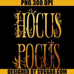 Gold Hocus Pocus PNG, Hocus Pocus Halloween PNG