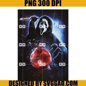 Ghost Face Attack PNG, Ghostface Scream PNG
