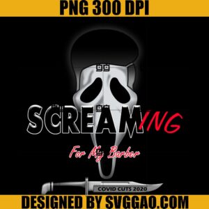 Screaming For My Barber PNG, Ghostface Scream PNG