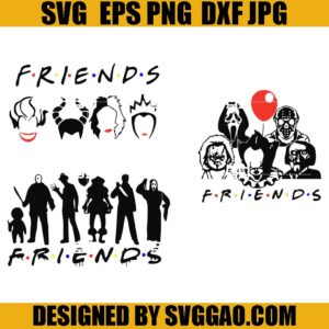 Friends SVG Bundle, Horror Movie Bundle SVG, Halloween Moive SVG