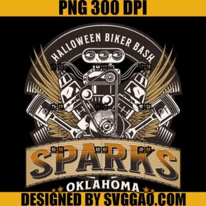 Sparks Halloween Biker Bash PNG, Motorcycle Sparks Oklahoma PNG